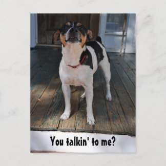 Sprichst du mit mir? postkarte