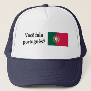 Sprichst du Portugiesisch? Portugiesisch. Flaggenb Truckerkappe