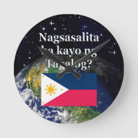 Sprichst du Tagalog? In Tagalog. Flag & Erde