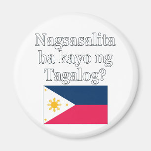 Sprichst du Tagalog? In Tagalog. Flag Magnet