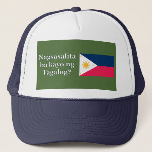 Sprichst du Tagalog? In Tagalog. Flaggenwanne Truckerkappe