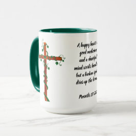 Sprichwort-17:22 - 15 Unze-Tasse Tasse