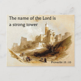 Sprichwort 18: 10 auf einem alten Lithograph von J Postkarte