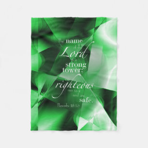 Sprichwort-18:10 Fleecedecke