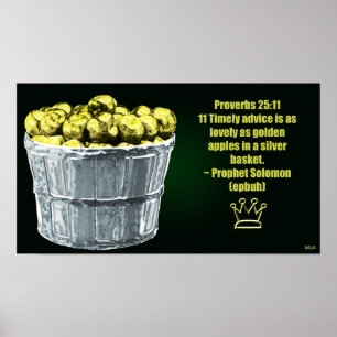 Sprichwort 25:11 Poster