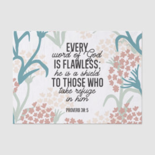 Sprichwort 30:5 Bibelverse Seidenpapier