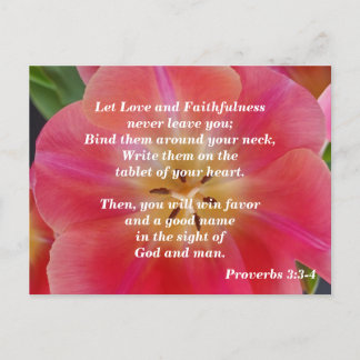 Sprichwort 3: 3-4 Liebe und Treue Postkarte