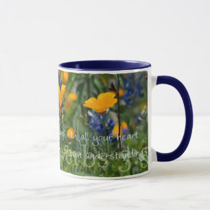 Sprichwort-3:5 Kalifornien-Mohnblumen-Kaffee-Tasse Tasse