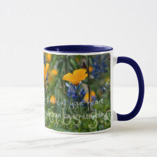Sprichwort-3:5 Kalifornien-Mohnblumen-Kaffee-Tasse Tasse