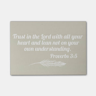 Sprichwort-3:5 Post-It Klebezettel