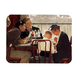 Sprichwort-Anmut durch Norman Rockwell Magnet