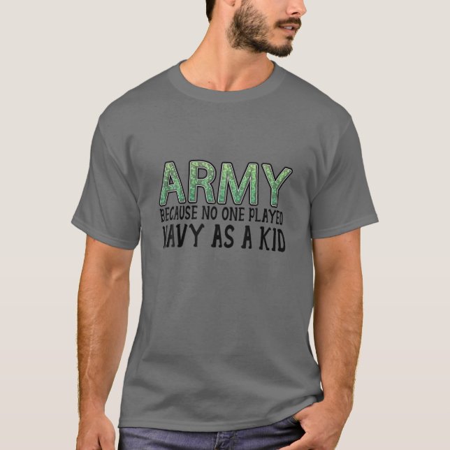 Sprichwort-Armee der Sonnigen Armee, weil niemand  T-Shirt (Vorderseite)