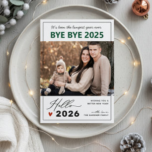 Sprichwort Auf Wiedersehen zum 2024 Einzigartiges  Feiertagskarte