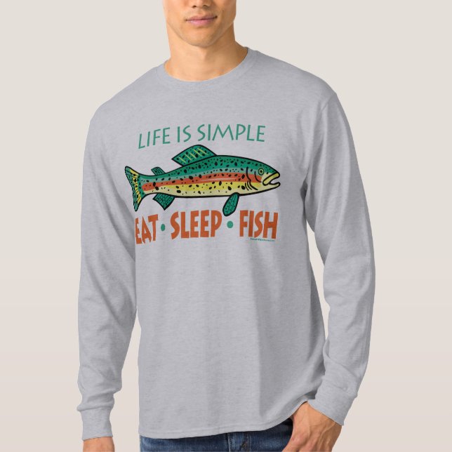 Sprichwort der Fischerei T-Shirt (Vorderseite)