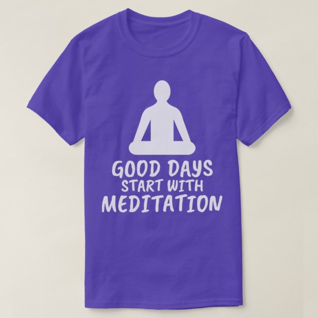 Sprichwort der Meditation T-Shirt (Design vorne)