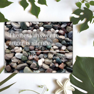 Sprichwort Die beste Antwort ist das Stille Poster