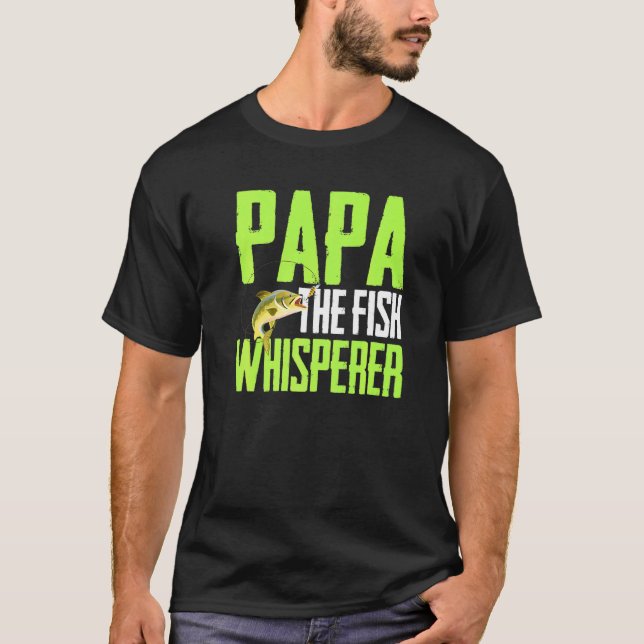 Sprichwort für den Fischfang - Papageien T-Shirt (Vorderseite)