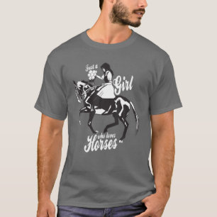 Sprichwort für Mädchen - Pferde Pferde Ri T-Shirt
