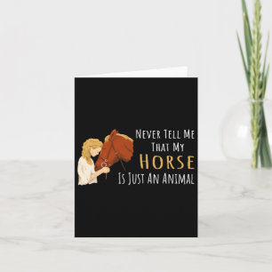 Sprichwort für Pferdefreunde Karte