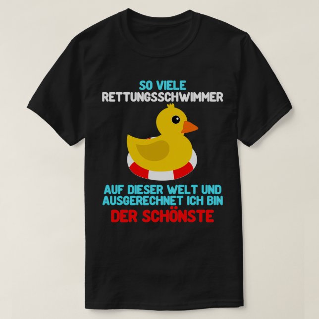 Sprichwort für Rettungsschwimmer T-Shirt (Design vorne)