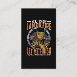 Sprichwort für Schweißarbeiten Visitenkarte