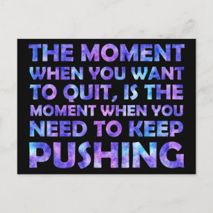 Sprichwort-Galaxie-Aquarellüberlagerung Postkarte