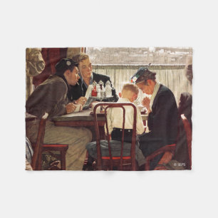 Sprichwort Grace von Norman Rockwell Fleecedecke