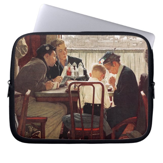 Sprichwort Grace von Norman Rockwell Laptopschutzhülle (Vorderseite)