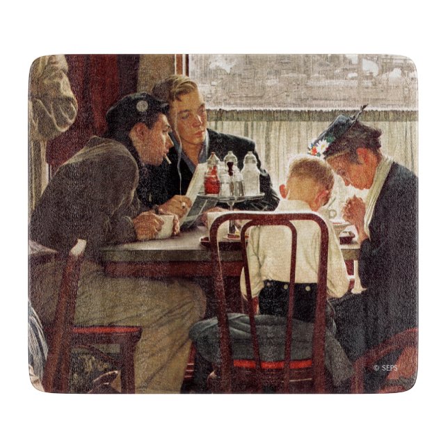 Sprichwort Grace von Norman Rockwell Schneidebrett (Vorderseite)