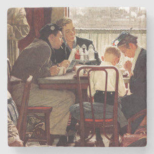Sprichwort Grace von Norman Rockwell Steinuntersetzer