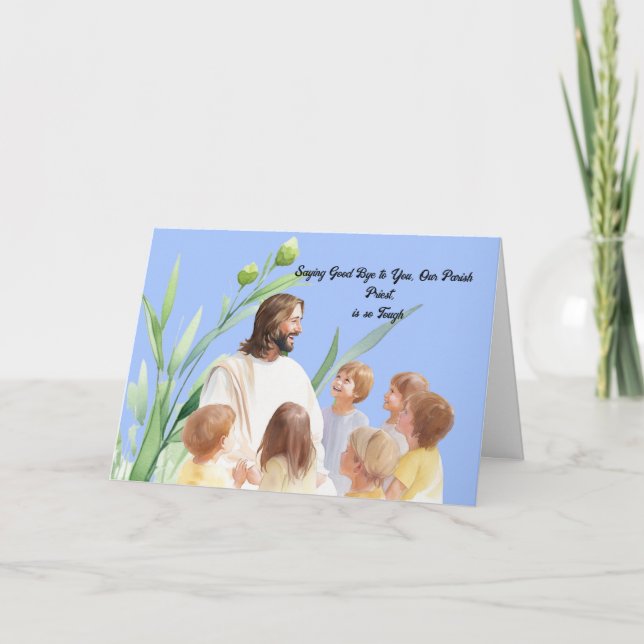 Sprichwort Gut, bis Priesterkarte gepflegt wird Dankeskarte (Vorderseite)