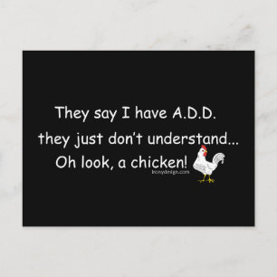 SPRICHWORT "Hühnerfleisch" Postkarte