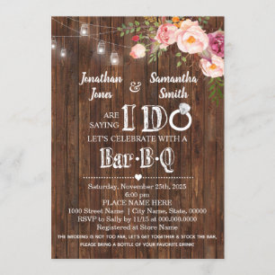 Sprichwort I do barbeque Stock Bar Polterabend Einladung