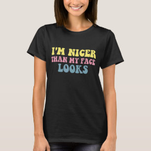 Sprichwort Joke Spaß ich bin nackter als mein Gesi T-Shirt