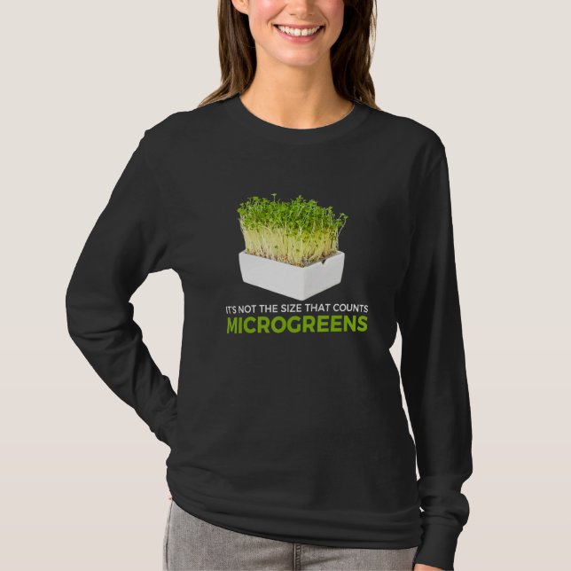 Sprichwort Microgreen Bauer Garening T-Shirt (Vorderseite)