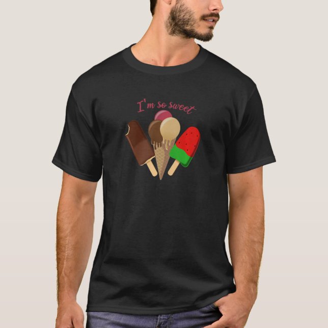 Sprichwort mit Eis für die Liebe im Sommer T-Shirt (Vorderseite)