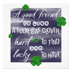 Sprichwort über Freundschaft-Friendship proverb Fotodruck