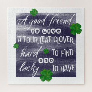 Sprichwort über Freundschaft Puzzle