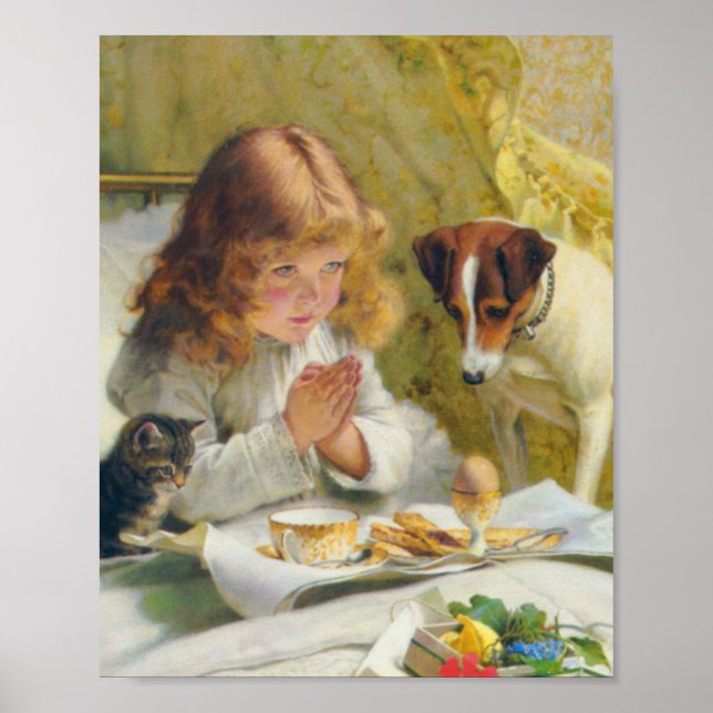 Sprichwort Unsere Gebete Suspense Charles Burton B Poster (Vorne)