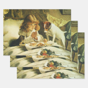 Sprichwort Unsere Gebete, Suspense Charles Burton Geschenkpapier Set