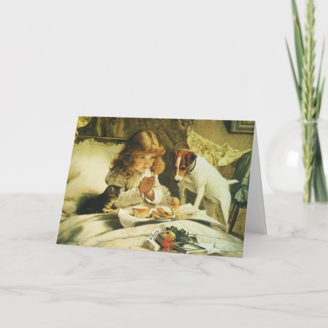 Sprichwort Unsere Gebete, Suspense Charles Burton  Karte (Vorderseite)