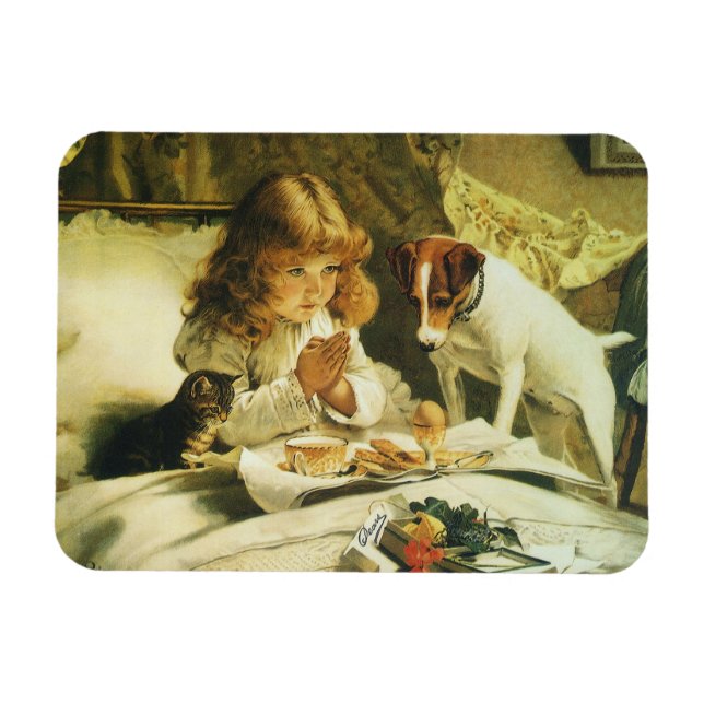 Sprichwort Unsere Gebete, Suspense Charles Burton  Magnet (Horizontal)