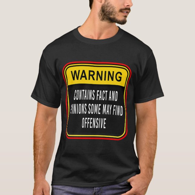 Sprichwort Warning enthält Fakten Offensive Frauen T-Shirt (Vorderseite)