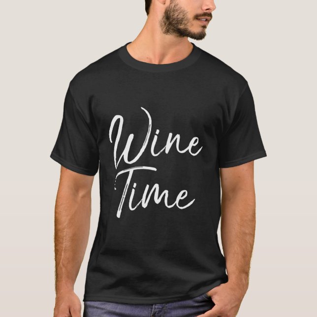 Sprichwort zum Trinken T-Shirt (Vorderseite)