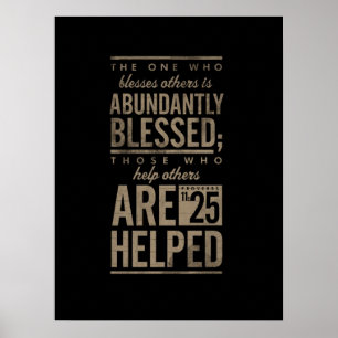 Sprichwörter 11:25 poster