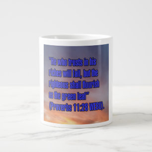Sprichwörter 11:28 WEBU-Tasse Jumbo-Tasse