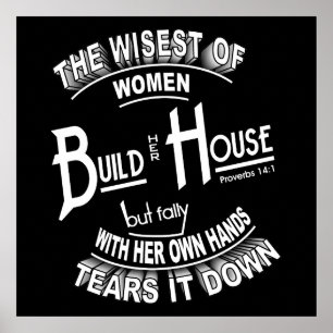 Sprichwörter 14:1 Poster