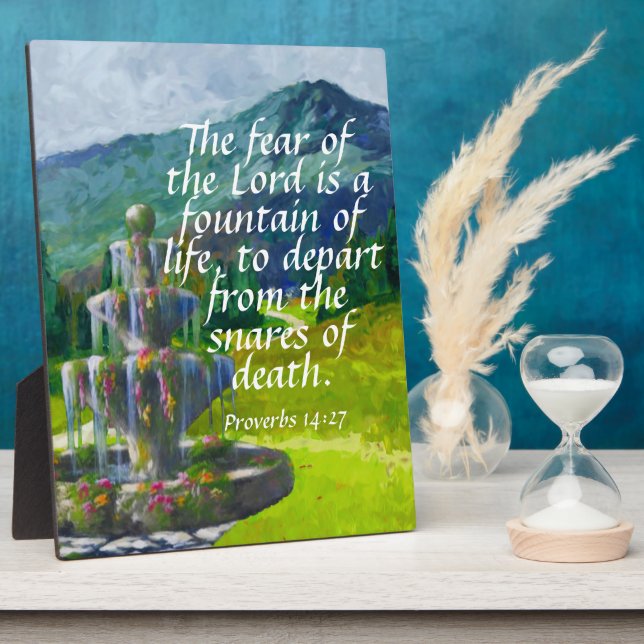 Sprichwörter 14:27 fotoplatte (Seite)