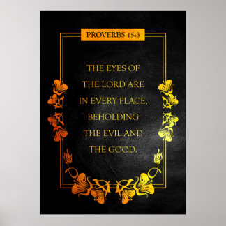 Sprichwörter 15:3 Verse Poster