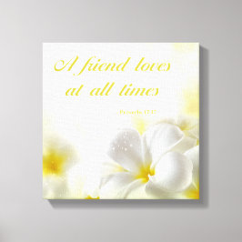 Sprichwörter 17:17 | Bible Verse Quote Leinwanddruck